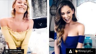 MOMMYSGIRL Thirsty Emma Hix And Stepmom Cherie DeVille Share Their Wet Pussy On Cam