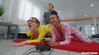 REALITYKINGS Slumber Party 3some ft. Easy-to-Pick Onesie Pyjamas