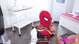 Midget Spider-Man defeats clinics thief and hot Maryam sucks his cock... Hero or villain?