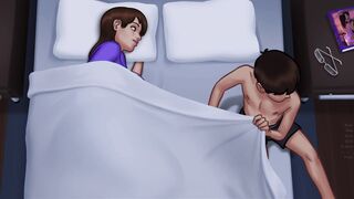 Summertime Saga - Sexy Step mom masturbates with me - Part 3