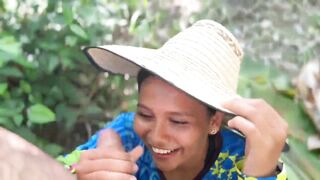 I offer money to a peasant to cum in her mouth