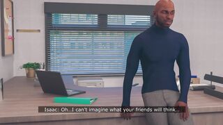 Wife cheats on husband with boss right in the office - 3d animation cuckold story