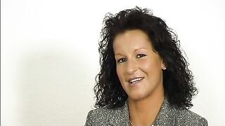 MILF ass fuck with thick dildo