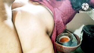 Indian Desi Mommy Neighbor Boy With Kitchen