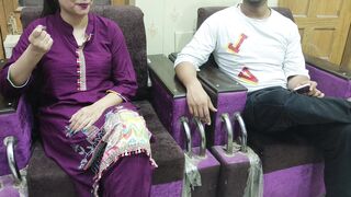 Came home to meet Anjan from dating app, Sara got free in foreplay, got wet, discharged in Sara's mouth itself