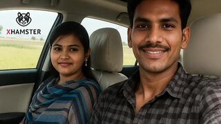 Indian Village girl enjoys Couple New Car in farm house by -Snapchat143