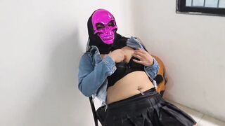 This shouldn't be happening on Halloween! You're tarnishing my reputation by having sex with my stepson without my husband knowing and posting the video on xvideos.com.