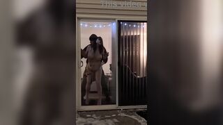 Blowjob and Filled Up in the Snow Christmas Eve