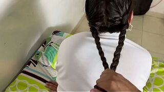 Perverted Stepfather Takes His Stepdaughter's Big Ass 's Pussy to Play With Until He Fills It With Semen