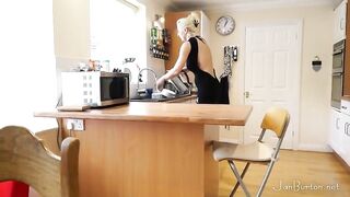 Jan Burton - Aunty Jan Flashes Her Puss To Nephew