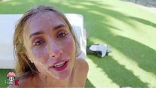 Lily Phillips Outdoor Blowbang – Nonstop Cocks & Massive Cum