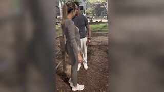 I fucked this delicious, slutty married woman in front of her cuckolded husband. The big-dicked personal trainer is going to give the slutty married woman a workout and then fuck her.
