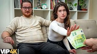 HUNT4K. I had no idea my Girlfriend was such a Slut and willing to fuck a Stranger for money
