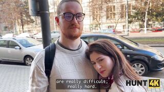 HUNT4K. I had no idea my Girlfriend was such a Slut and willing to fuck a Stranger for money
